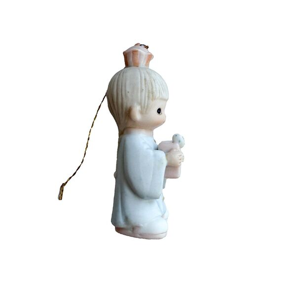 Precious Moments Vintage 1980 "Wee Three Kings" Porcelain Ornament Enesco - Picture 2 of 7